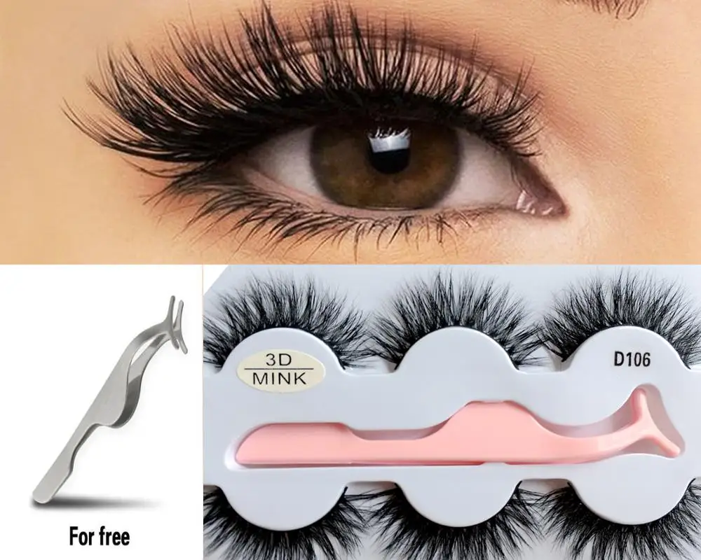 3Pairs 3D Natural Mink Hair False Eyelashes Long Lashes Extension Thick Wispy Fluffy Handmade Eye Makeup Tools
3Pairs 3D Natural Mink Hair False Eyelashes Long Lashes Extension Thick Wispy Fluffy Handmade Eye Makeup Tools
