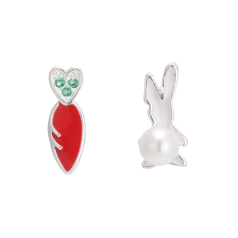 New Trendy Cute Rabbit & Carrot Female 925 Sterling Silver Ladies Stud Earrings Wholesale Jewelry For Women Drop Shipping Gift
New Trendy Cute Rabbit & Carrot Female 925 Sterling Silver Ladies Stud Earrings Wholesale Jewelry For Women Drop Shipping Gift