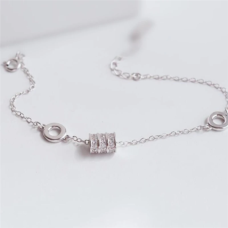 Sole Memory Simple Cylinder Luck Zircon Fashion Exquisite Geometry Silver Color Female Resizable Bracelets SBR184
Sole Memory Simple Cylinder Luck Zircon Fashion Exquisite Geometry Silver Color Female Resizable Bracelets SBR184