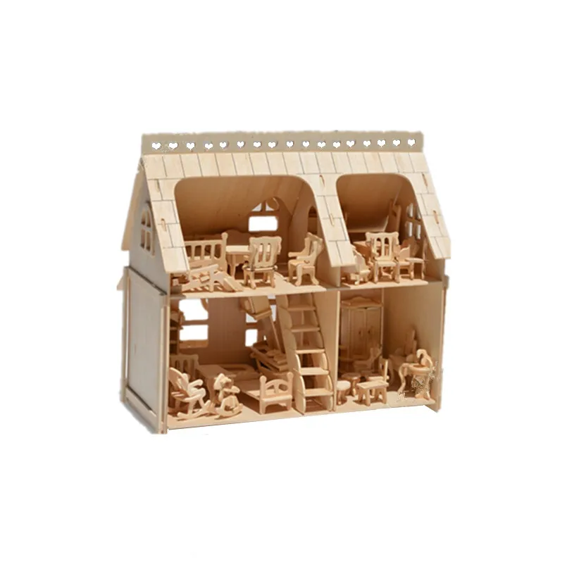 Educational 3D Wooden Miniature Toy House, DIY Wood House With 34pcs Furnitures Construction Model Kit Toys STEM Toys Gift
Educational 3D Wooden Miniature Toy House, DIY Wood House With 34pcs Furnitures Construction Model Kit Toys STEM Toys Gift