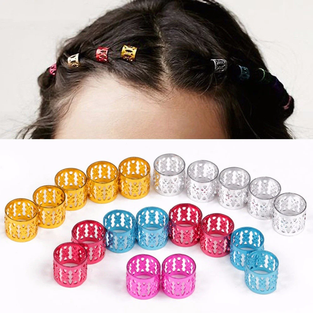100Pcs Adjustable Hair Dread Beads Dreadlocks Extension Braids Cuff Hole Rings Clips for Women Men Hair Accessories Wholesale
100Pcs Adjustable Hair Dread Beads Dreadlocks Extension Braids Cuff Hole Rings Clips for Women Men Hair Accessories Wholesale