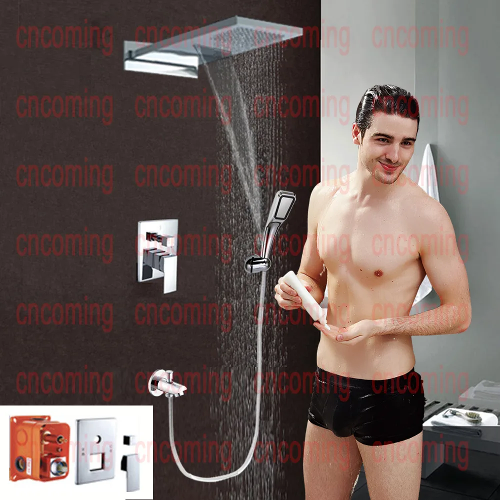 Bathroom Shower Faucets Wall Mounted Bath 3 Ways Shower Mixer Concealed with Brass Spout Rain Waterfall Shower AF3101
Bathroom Shower Faucets Wall Mounted Bath 3 Ways Shower Mixer Concealed with Brass Spout Rain Waterfall Shower AF3101