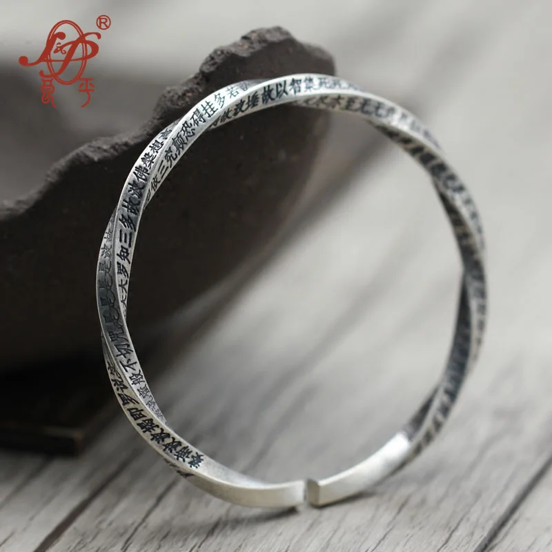 2018 Special Offer Promotion Unisex Bangle Vintage Handmade Buddhist Sutra 990 Sterling Bangles For Jewelry Thai Fine Present
2018 Special Offer Promotion Unisex Bangle Vintage Handmade Buddhist Sutra 990 Sterling Bangles For Jewelry Thai Fine Present