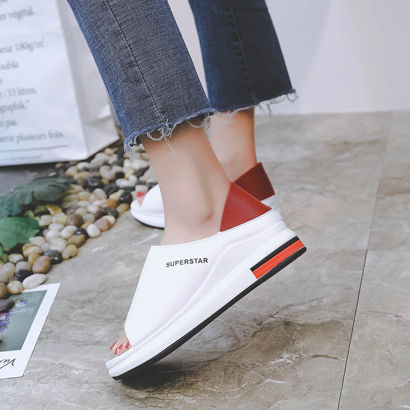 2019 New Fashion Women Sandals Platform Sandal Peep Toe Leather Autumn Summer Beach Casual Shoes Woman Sandalias Mujer Plus Size
2019 New Fashion Women Sandals Platform Sandal Peep Toe Leather Autumn Summer Beach Casual Shoes Woman Sandalias Mujer Plus Size