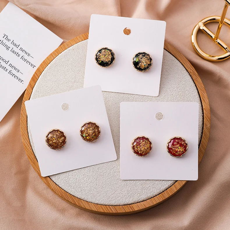 3 Colors Acrylic Stone Snap Button Earrings Simple Stud Earrings For Women Girls Wholesale Jewelry Boucle d'oreille
3 Colors Acrylic Stone Snap Button Earrings Simple Stud Earrings For Women Girls Wholesale Jewelry Boucle d'oreille