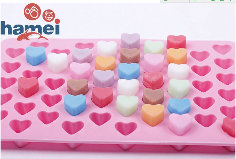 56 Hole Heart-Shaped Silicone Cake Mold,Sugar Candy Chocolate Silicone Kitchen Tool Moulds-DY
56 Hole Heart-Shaped Silicone Cake Mold,Sugar Candy Chocolate Silicone Kitchen Tool Moulds-DY