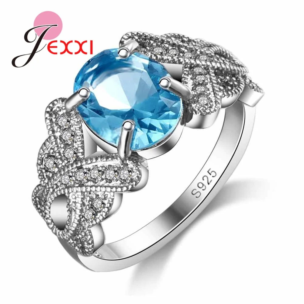 Женское кольцо из серебра 925 пробы с фианитом|luxury wedding rings|wedding rings for womenwedding |