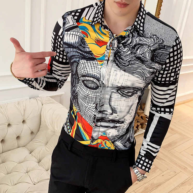 New Boutique Printing Local Gold Men's Fashion Casual Slim Fit Long-sleeved Shirt Designers Camisa Social Club Outfits Men Shirt
New Boutique Printing Local Gold Men's Fashion Casual Slim Fit Long-sleeved Shirt Designers Camisa Social Club Outfits Men Shirt