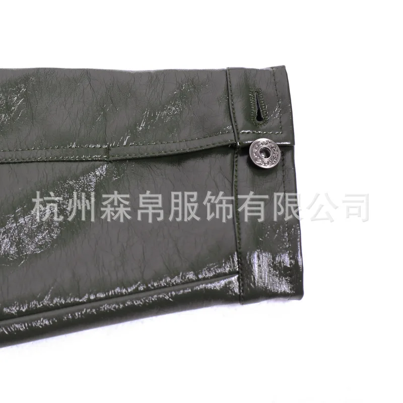 2109 fashion brand green Patent leather jacket female Glossy fabric pu leather short coat European stations Slim jackets wj2717
2109 fashion brand green Patent leather jacket female Glossy fabric pu leather short coat European stations Slim jackets wj2717