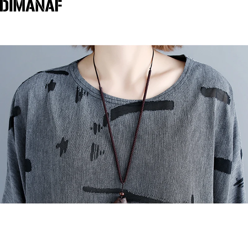 DIMANAF Plus Size Women T-Shirts Summer Cotton Big Size Lady Tops Tee Loose Casual Tunic Shirt Vintage Print Female Clothes 2019
DIMANAF Plus Size Women T-Shirts Summer Cotton Big Size Lady Tops Tee Loose Casual Tunic Shirt Vintage Print Female Clothes 2019