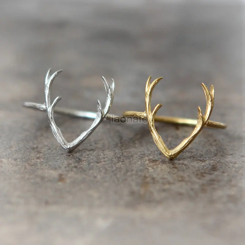 Simple Design Deer Antler Ring Reindeer Horn Rings Cute Animal Ring for Women Christmas Gifts
Simple Design Deer Antler Ring Reindeer Horn Rings Cute Animal Ring for Women Christmas Gifts