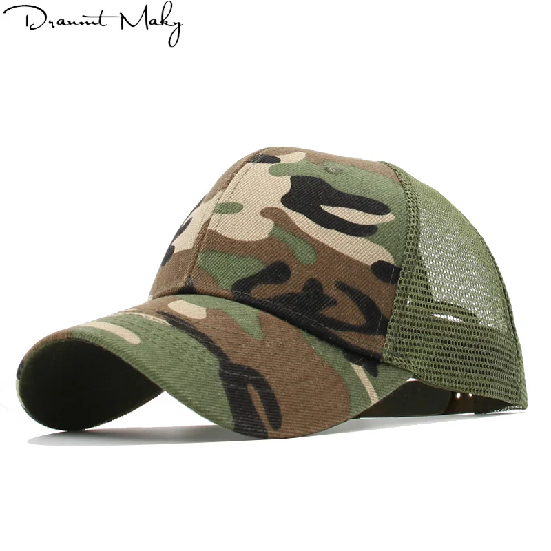 Камуфляжная кепка бейсболка s мужская Женская Snapback хип хоп шляпа для папы летняя