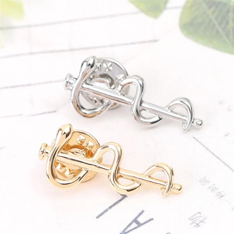 Pinksee 2019 New Gold Sliver Snake Caduceus Pins Medical Symbol Health Organization Brooch Badge Gift For Doctor Nurse
Pinksee 2019 New Gold Sliver Snake Caduceus Pins Medical Symbol Health Organization Brooch Badge Gift For Doctor Nurse