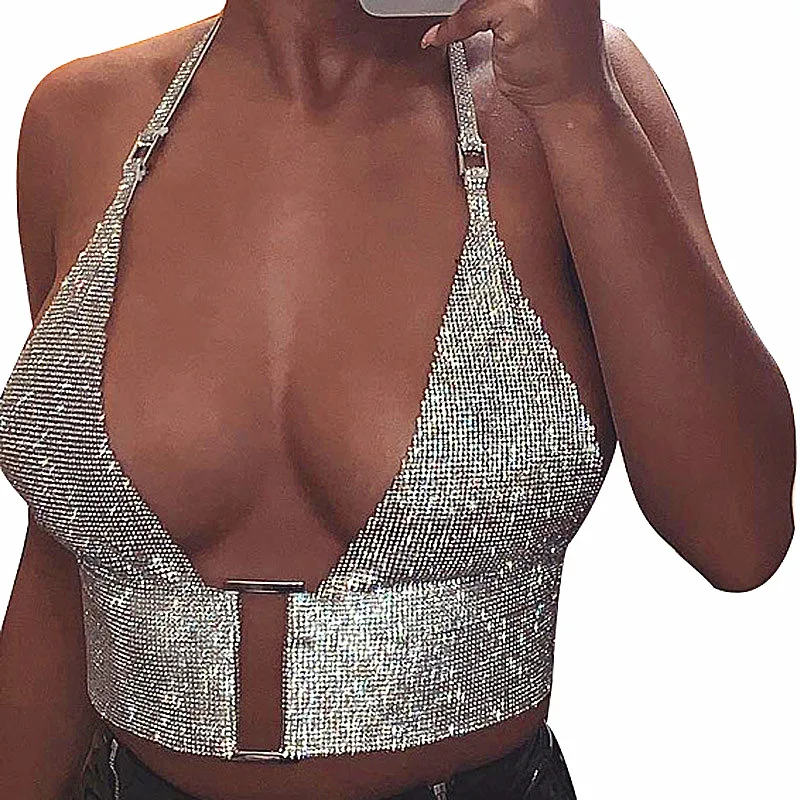 Женские кроп-топы 2019, летний серебристый Блестящий клубный жилет с открытой спиной, майки, сексуальный топ с глубоким V-образным вырезом и ля...
Женские кроп-топы 2019, летний серебристый Блестящий клубный жилет с открытой спиной, майки, сексуальный топ с глубоким V-образным вырезом и ля...