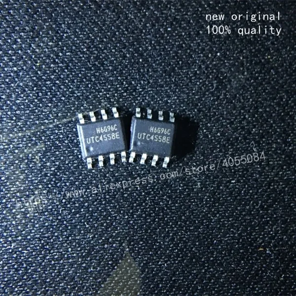 10PCS new be of great quality UTC4558E UTC4558 4558 SOP-8 Op Amp Dual High Gain Amplifier ±18V
10PCS new be of great quality UTC4558E UTC4558 4558 SOP-8 Op Amp Dual High Gain Amplifier ±18V