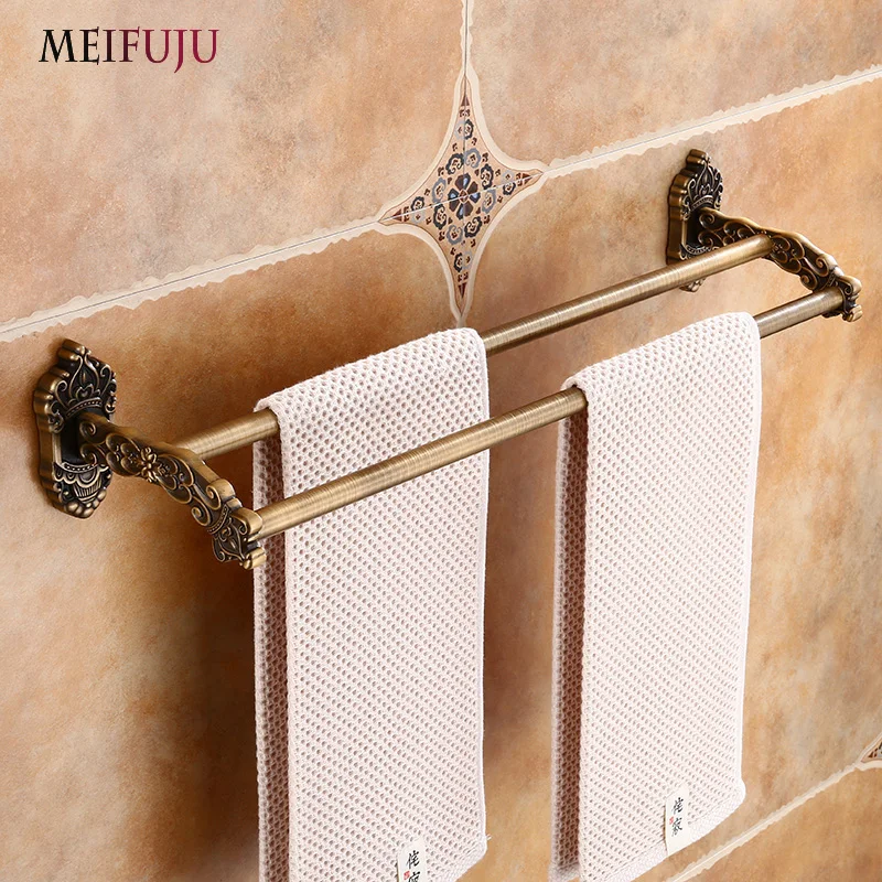 MEIFUJU Antique Black Aluminum Towel Bar Bathroom Accessories Bathroom Products Bronze Towel Shelf Towel Bar Double Holder
MEIFUJU Antique Black Aluminum Towel Bar Bathroom Accessories Bathroom Products Bronze Towel Shelf Towel Bar Double Holder