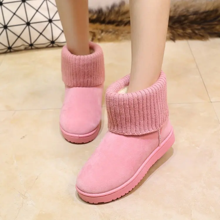 2019 fashion Women boots Classic Snow Boots Knitting Wool Cuff Female Warm short boot Plush Furry Add Cotton Flat Shoes
2019 fashion Women boots Classic Snow Boots Knitting Wool Cuff Female Warm short boot Plush Furry Add Cotton Flat Shoes