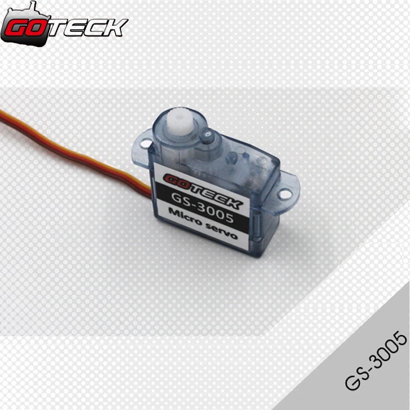 4pcs/lot Goteck GS-3005 Mirco Coreless Servo Motor 0.55/0.7kg-cm with Plastic Gear Weight 2.5g for Rc Car / Aircraft
4pcs/lot Goteck GS-3005 Mirco Coreless Servo Motor 0.55/0.7kg-cm with Plastic Gear Weight 2.5g for Rc Car / Aircraft