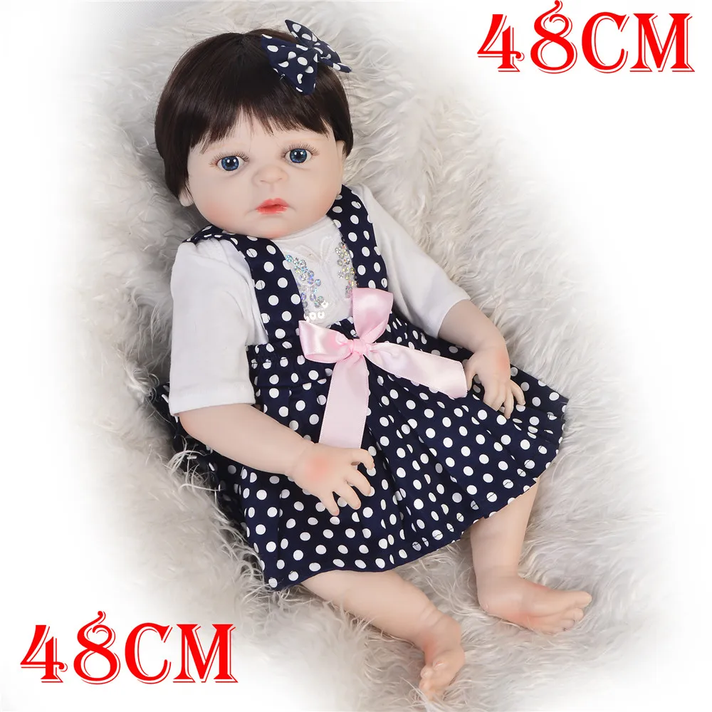 DollMai, 19 дюймов, 48 см, мягкая полностью силиконовая кукла-младенец Reborn, игрушки для девочек, реалистичные младенцы, Boneca, полностью виниловая Ку...
DollMai, 19 дюймов, 48 см, мягкая полностью силиконовая кукла-младенец Reborn, игрушки для девочек, реалистичные младенцы, Boneca, полностью виниловая Ку...
