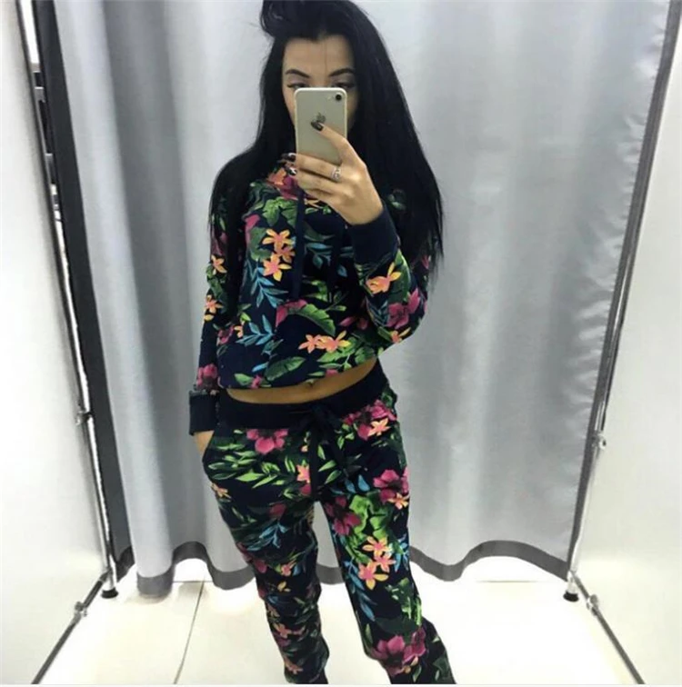 2019 Time-limited Cotton Full Pattern Spring New Women's Casual Suit Fashion Printing Hooded Jacket + Trousers Two-piece Female
2019 Time-limited Cotton Full Pattern Spring New Women's Casual Suit Fashion Printing Hooded Jacket + Trousers Two-piece Female