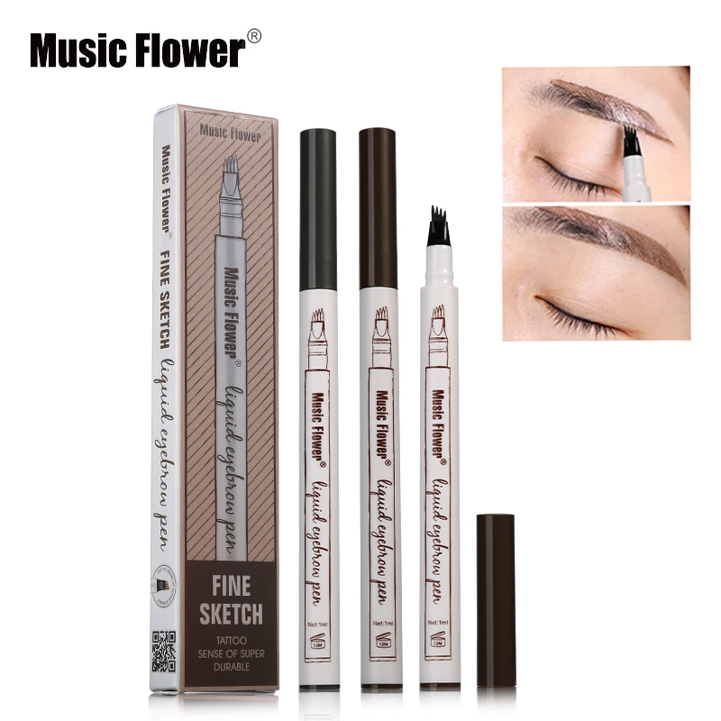 Music Flower Brand 4 Colors Eyebrow Pencil Fine Sketch Liquid Eyebrow Pen Waterproof Tattoo Super Durable Eye Brow eyebrow gel
Music Flower Brand 4 Colors Eyebrow Pencil Fine Sketch Liquid Eyebrow Pen Waterproof Tattoo Super Durable Eye Brow eyebrow gel