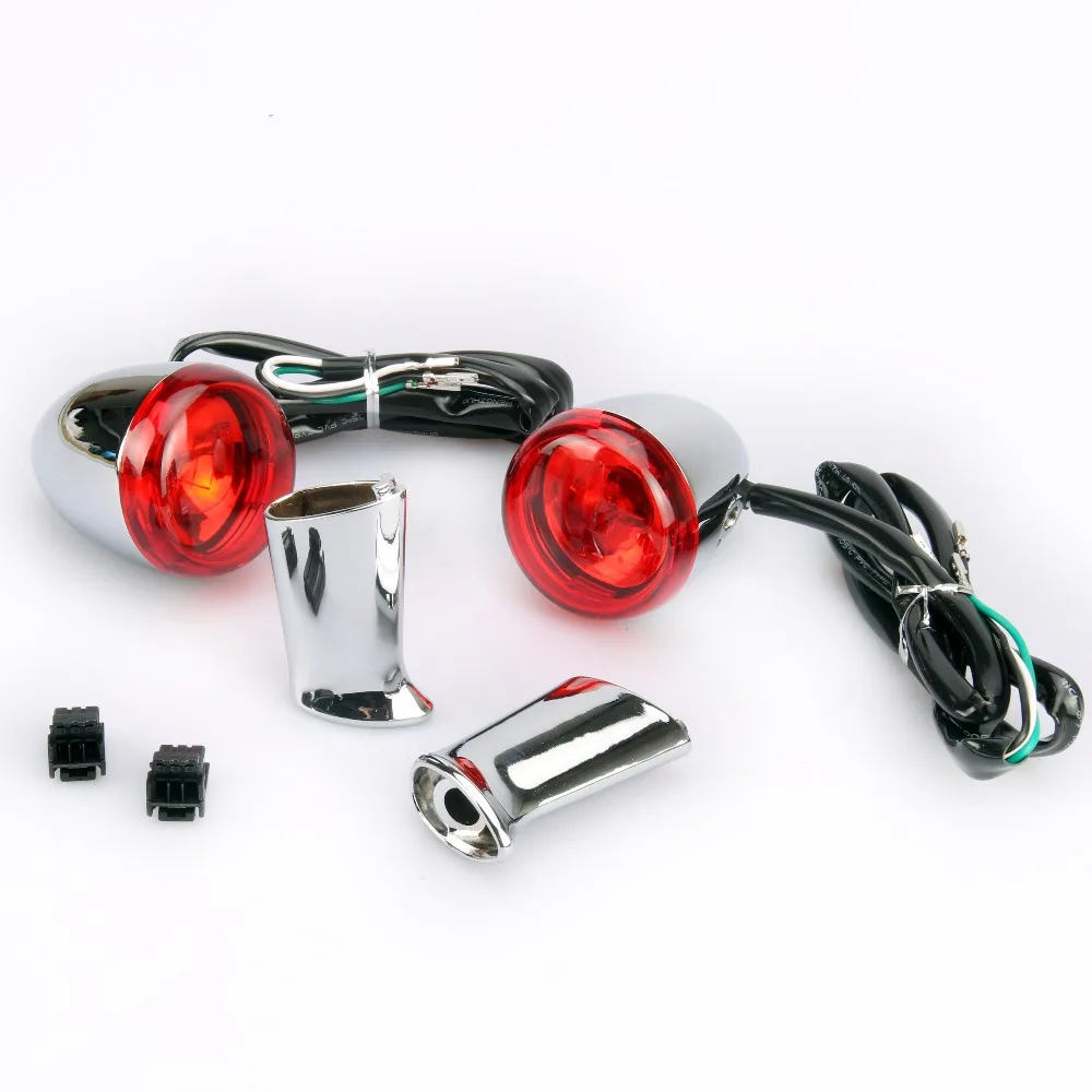 Motorcycle chrome Rear red Turn Signal Light + chrome bracket For Harley XL883 XL1200 Sportster 1992-2016
Motorcycle chrome Rear red Turn Signal Light + chrome bracket For Harley XL883 XL1200 Sportster 1992-2016