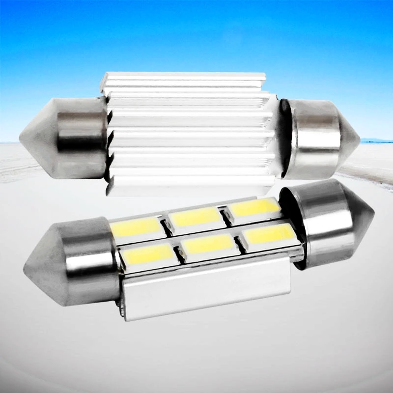 10 шт. 36 мм C5W C10W SV8.5 6 SMD 5630 Светодиодный CANBUS безошибочный автомобильный светильник
