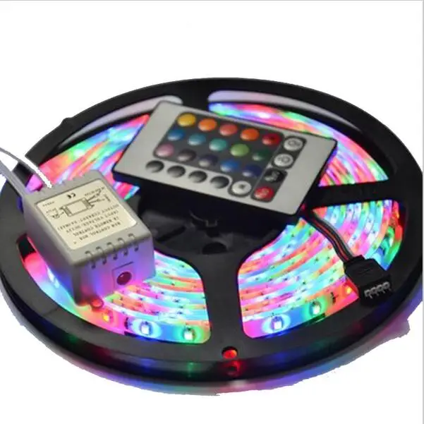 5M 3528 LED Strip Waterproof 60 LEDs/M DC 12V 15W RGB Strip + 24 Key Controller + RGB Control Box
5M 3528 LED Strip Waterproof 60 LEDs/M DC 12V 15W RGB Strip + 24 Key Controller + RGB Control Box