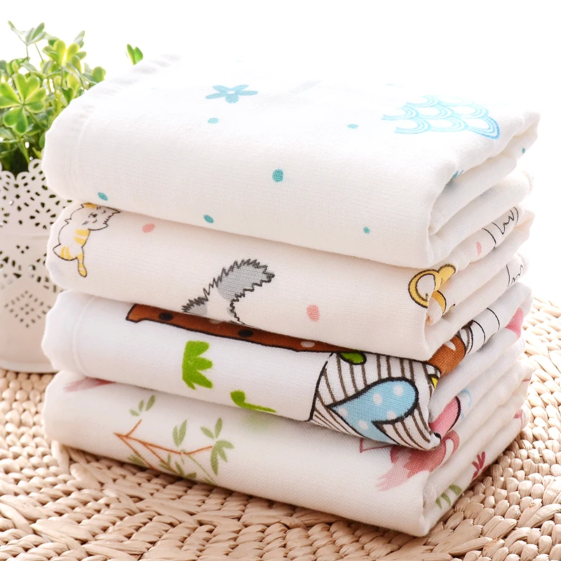 4pcs/lot Pure cotton Gauze Towel Large baby big Print cartoon towel adult lady luxurious soft Wash Face Water Absorbent 40*74cm
4pcs/lot Pure cotton Gauze Towel Large baby big Print cartoon towel adult lady luxurious soft Wash Face Water Absorbent 40*74cm