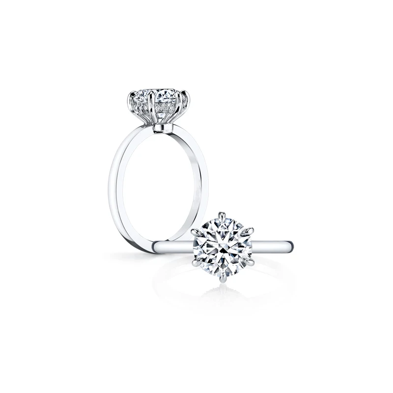 QYI 925 Sterling Silver Ring 3 Carat Round Cut SONA NSCD Engagement Ring For Women Wedding Promise Ring Bridal Jewelry
QYI 925 Sterling Silver Ring 3 Carat Round Cut SONA NSCD Engagement Ring For Women Wedding Promise Ring Bridal Jewelry