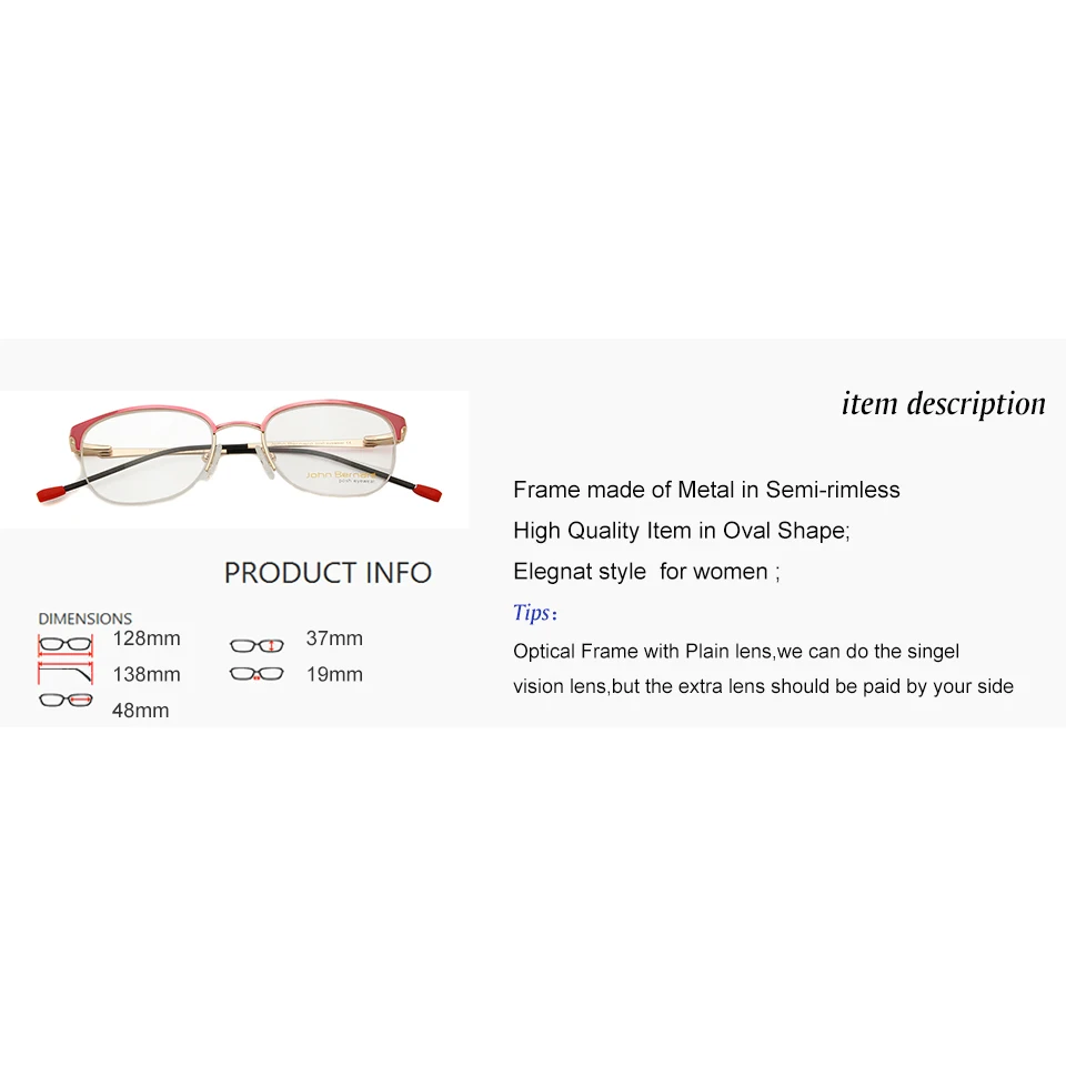 ESNBIE New half glasses frame for women Semi-rimless Vintage Spectacle Frame women round Pink Alloy Clear Optical Glasses
ESNBIE New half glasses frame for women Semi-rimless Vintage Spectacle Frame women round Pink Alloy Clear Optical Glasses