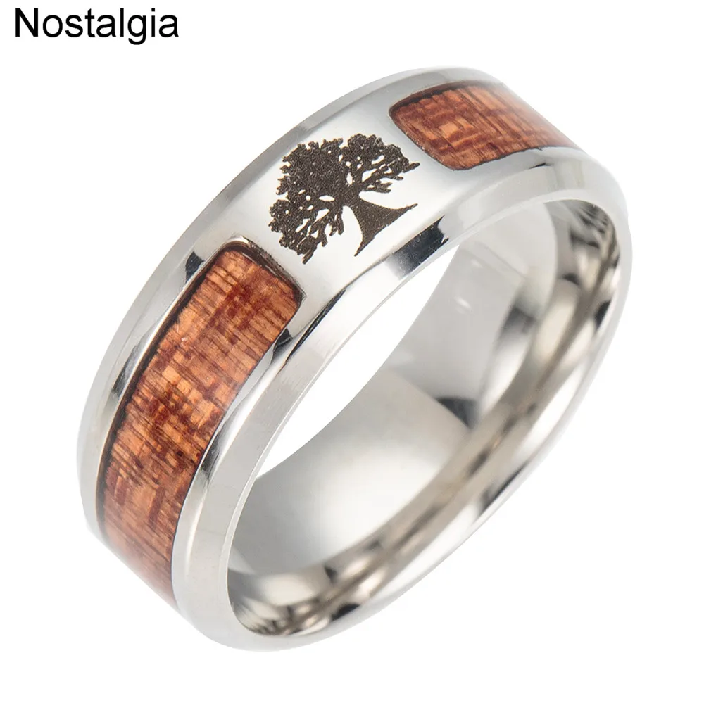 Tree Of Life Yggdrasil Stainless Steel Ring With Wood Inlaid Wicca Witchcraft Accesorios Mujer Free Shiping
Tree Of Life Yggdrasil Stainless Steel Ring With Wood Inlaid Wicca Witchcraft Accesorios Mujer Free Shiping