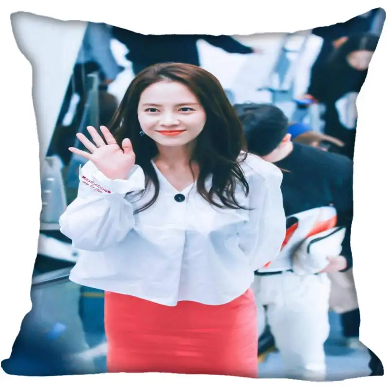 Фото Наволочки шелковые с принтом Kpop Song Ji Hyo 40x40 см 35x35 см|Наволочка| |