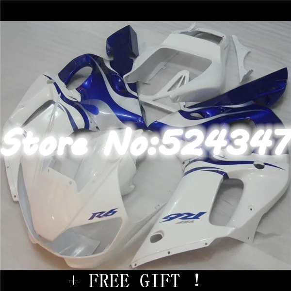 Hey-R6G fairing kits for YZFR6 1998 1999 2000 2001 2002 Blue white fairings YZF R6 98-02 YZF1000 body parts J7U for Yamaha
Hey-R6G fairing kits for YZFR6 1998 1999 2000 2001 2002 Blue white fairings YZF R6 98-02 YZF1000 body parts J7U for Yamaha