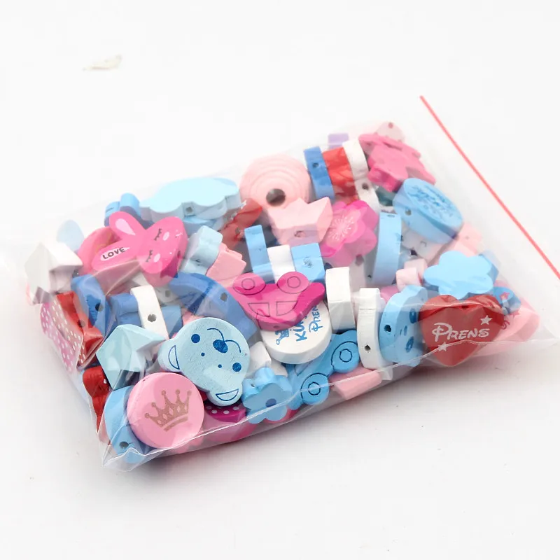 100pcs Various Candy Wood Beads 13-30mm for Baby Toys Crafts Kids Toys & Pacifier Clip Necklace DIY Wooden Spacer Beads
100pcs Various Candy Wood Beads 13-30mm for Baby Toys Crafts Kids Toys & Pacifier Clip Necklace DIY Wooden Spacer Beads