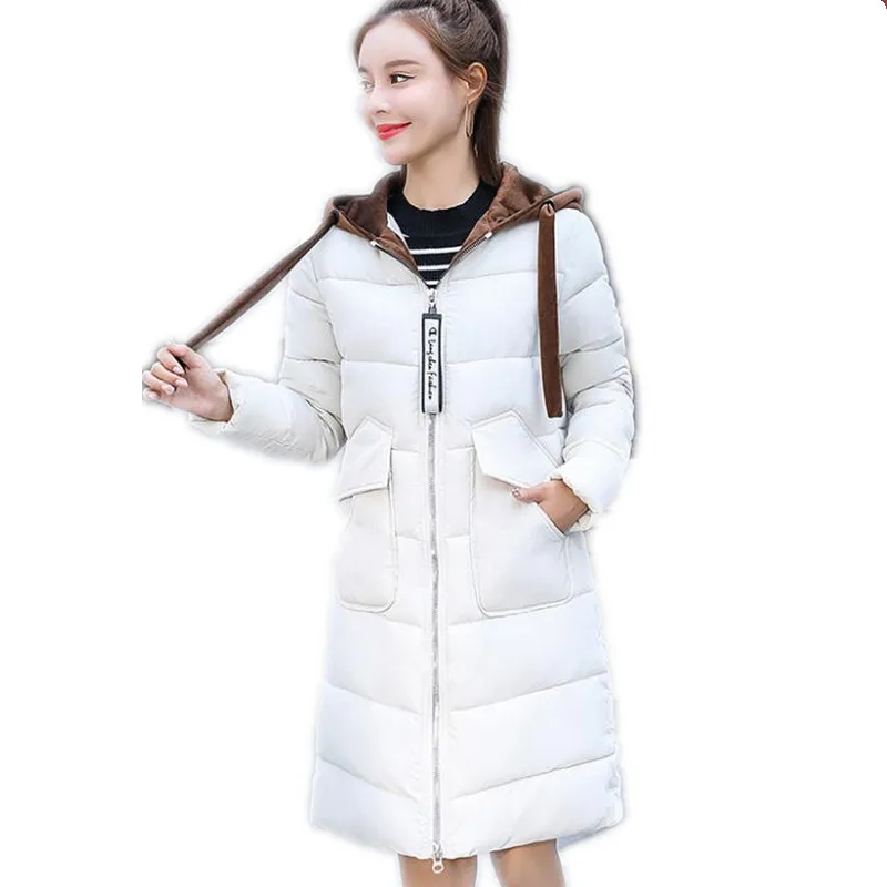 Long Sleeve New Winter Women Down Cotton Jacket 2018 Hooded Fashion Winter Coats Female Thicken Slim Outerwear Casual ParkasQ864
Long Sleeve New Winter Women Down Cotton Jacket 2018 Hooded Fashion Winter Coats Female Thicken Slim Outerwear Casual ParkasQ864