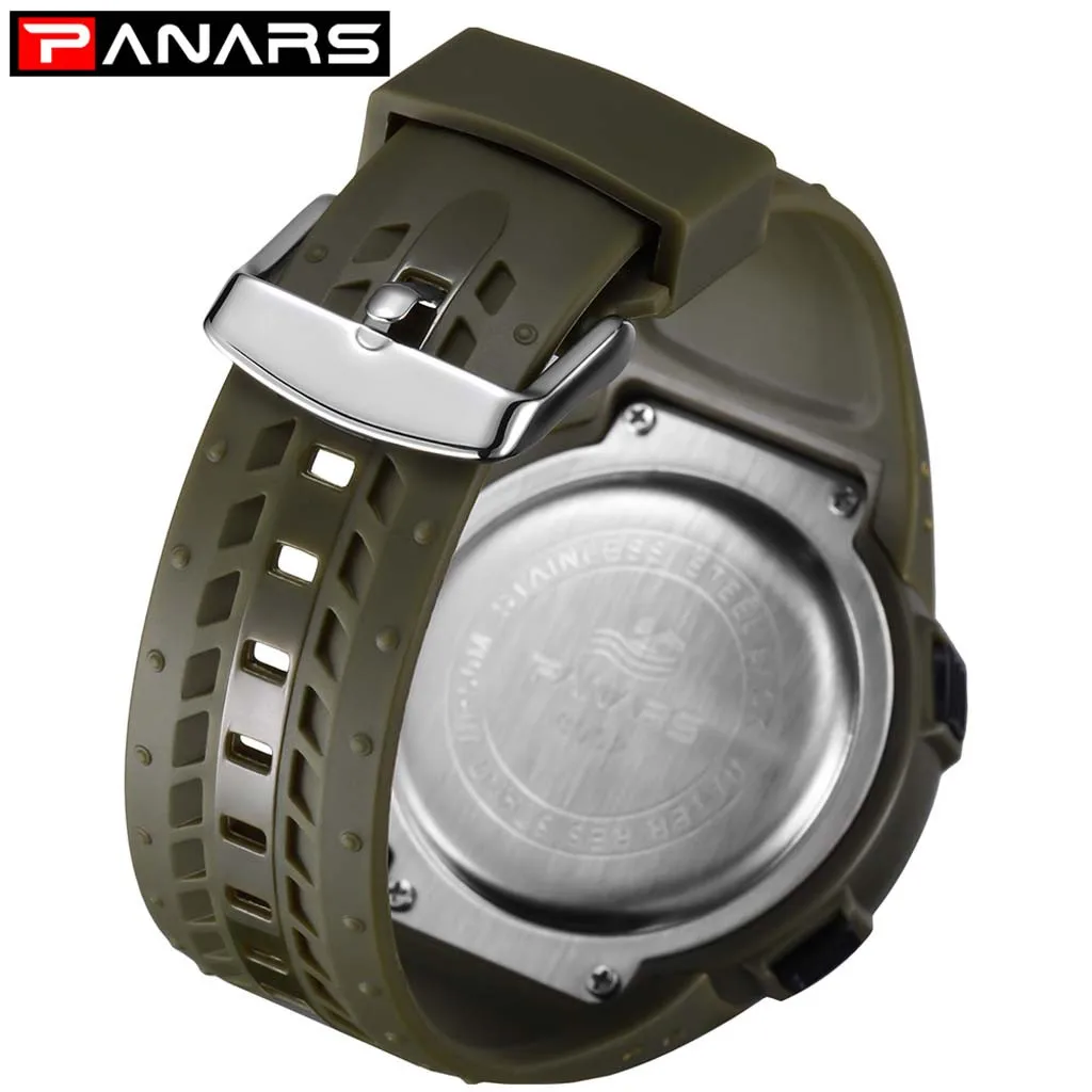 PANARS Fashion Top Brand Mens Sports Watch Waterproof Alarm Multi Function Luminous Outdoor Men's Electronic Mens Digital Watch
PANARS Fashion Top Brand Mens Sports Watch Waterproof Alarm Multi Function Luminous Outdoor Men's Electronic Mens Digital Watch