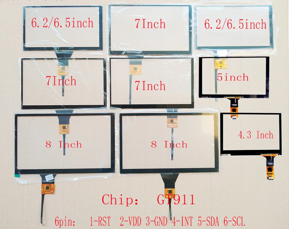 4.3/5/6.2/6.5/7/8/9/10.1/10.2 Inch Car Radio Touch Screen Glass Panel Pin GT911 USB Controller Board Sensor Digitizer
4.3/5/6.2/6.5/7/8/9/10.1/10.2 Inch Car Radio Touch Screen Glass Panel Pin GT911 USB Controller Board Sensor Digitizer