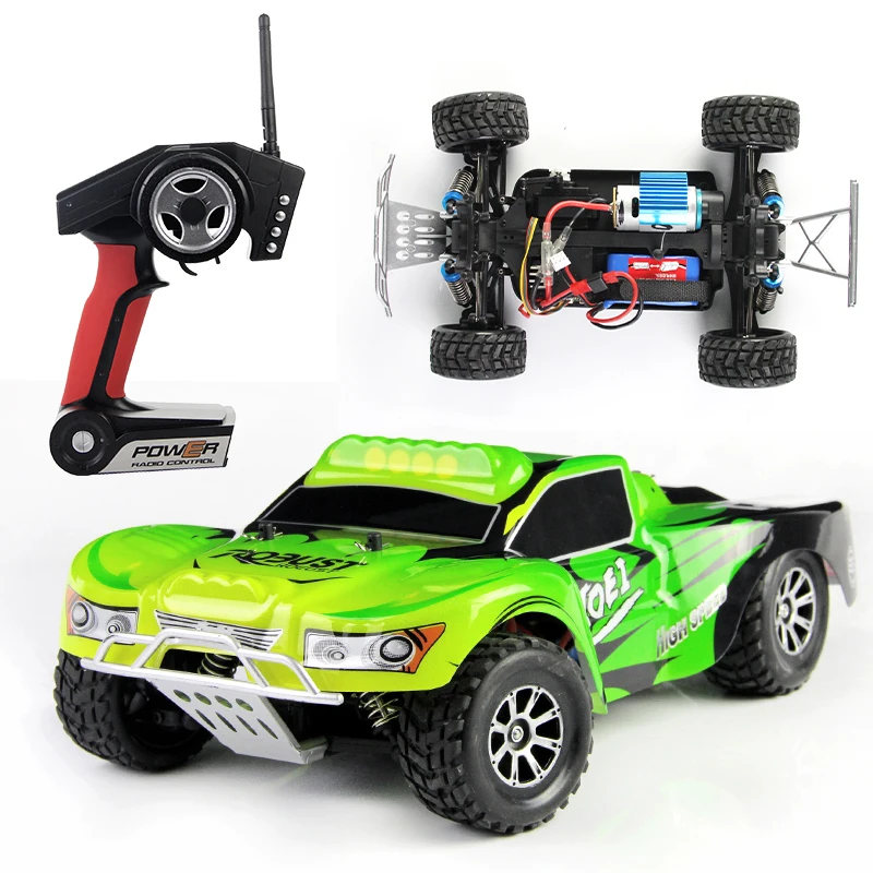WLtoys A969-B/A 1:18 Electric 4WD RC Buggy Remote Control Car Radio-controlled Cars Highspeed RC Car 35-70km/h Off Road Truck
WLtoys A969-B/A 1:18 Electric 4WD RC Buggy Remote Control Car Radio-controlled Cars Highspeed RC Car 35-70km/h Off Road Truck