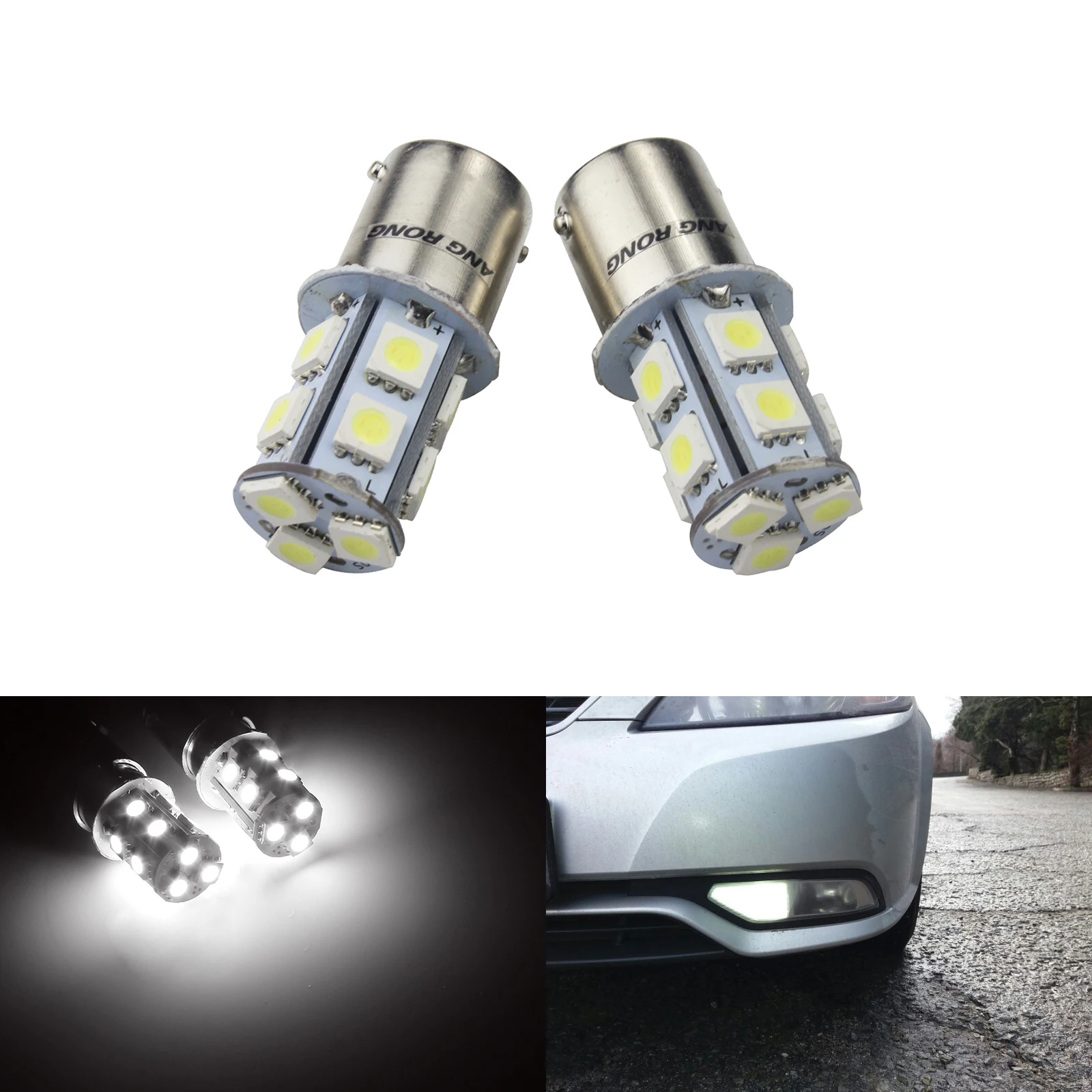 ANGRONG 2X BA15s R10w 1156 245 13 SMD LED Car Bulb Tail Brake Signal Side Light Bulbs
ANGRONG 2X BA15s R10w 1156 245 13 SMD LED Car Bulb Tail Brake Signal Side Light Bulbs