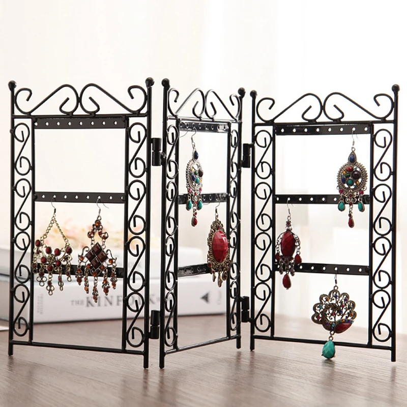 Mordoa 1pcs Dangle Earrings Jewelry Black Metal Display Stand Holder Rack Necklace, Jewelry Display, Wrought Iron Frame
Mordoa 1pcs Dangle Earrings Jewelry Black Metal Display Stand Holder Rack Necklace, Jewelry Display, Wrought Iron Frame