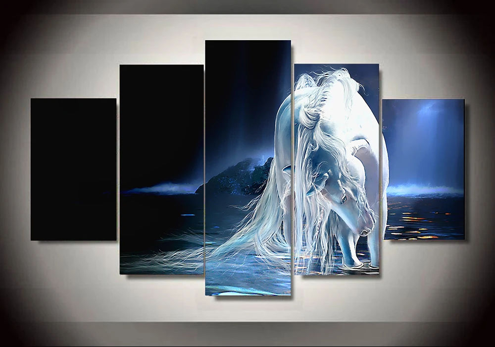 Unframed Printed unicorn 5 piece painting wall art children's room decor poster canvas Free shipping
Unframed Printed unicorn 5 piece painting wall art children's room decor poster canvas Free shipping
