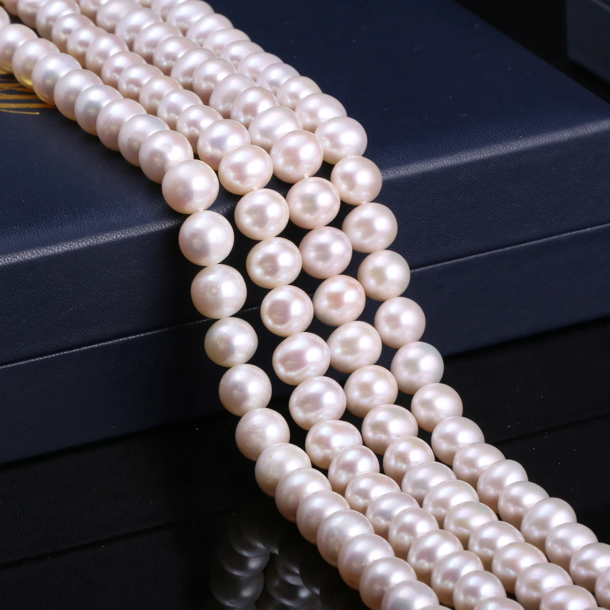 Natural Freshwater Cultured Pearls Beads Round 100% Natural Pearls for Jewelry Making Necklace Bracelet 14 Inches Size 9-10mm
Natural Freshwater Cultured Pearls Beads Round 100% Natural Pearls for Jewelry Making Necklace Bracelet 14 Inches Size 9-10mm
