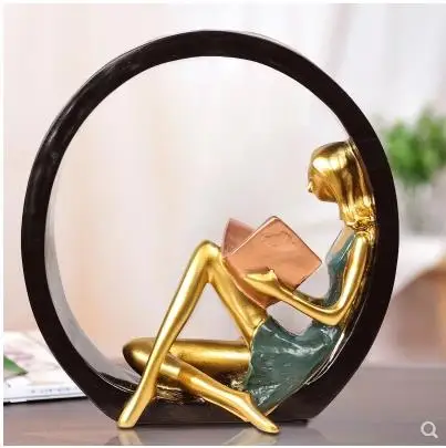 Reading girl model crafts, home accessories, creative characters desktop decoration, student gifts
Reading girl model crafts, home accessories, creative characters desktop decoration, student gifts