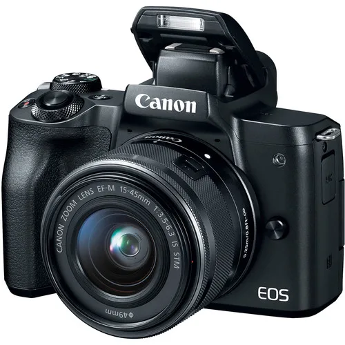 Цифровая беззеркальная камера Canon M50 фотоаппарат с объективом 15 45 мм IS STM HD 4K