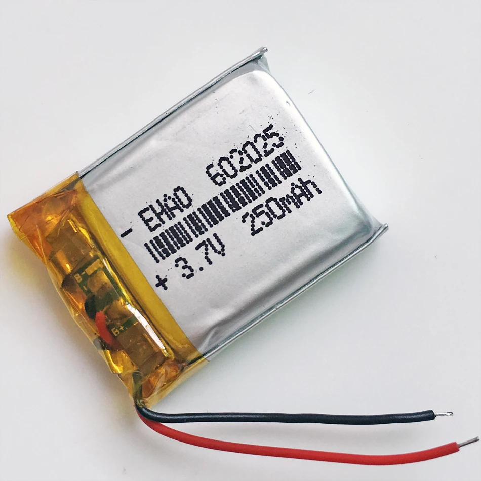 10 pcs 3.7V 250mAh 602025 Lithium Polymer Li-Po li ion Rechargeable Battery cells For Mp3 MP4 MP5 GPS PSP mobile bluetooth
10 pcs 3.7V 250mAh 602025 Lithium Polymer Li-Po li ion Rechargeable Battery cells For Mp3 MP4 MP5 GPS PSP mobile bluetooth