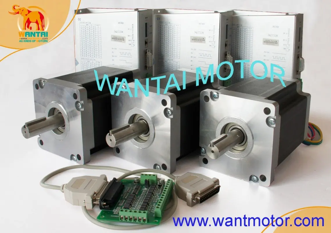 High Quality 3 Axis Nema 42 Stepper Motor 4200oz-in, 8A CNC & 220VDC Driver Mill Control 110BYGH201-001
High Quality 3 Axis Nema 42 Stepper Motor 4200oz-in, 8A CNC & 220VDC Driver Mill Control 110BYGH201-001