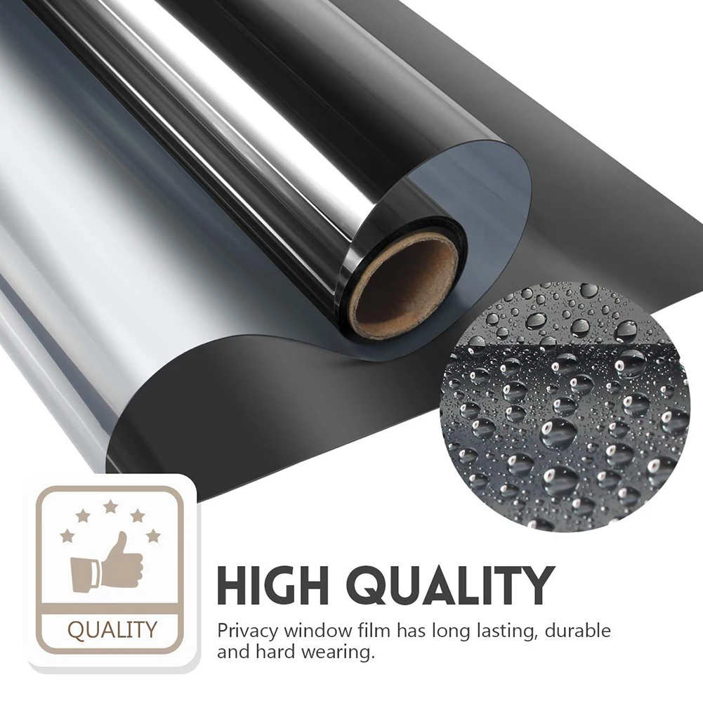Waterproof Window Film One Way Mirror Silver Insulation Stickers UV Rejection Privacy Window Tint Films Home Decoration
Waterproof Window Film One Way Mirror Silver Insulation Stickers UV Rejection Privacy Window Tint Films Home Decoration
