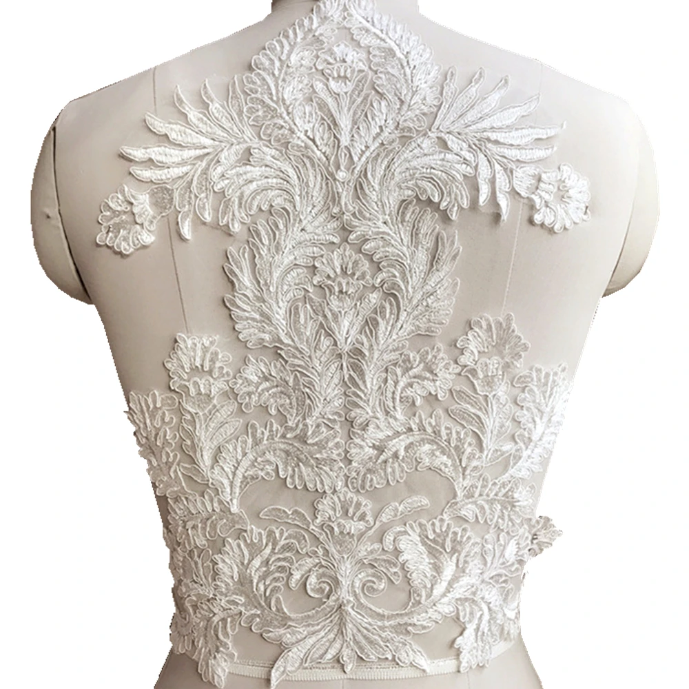 2pc 31x41cm Embroidered Patch For Wedding Dress Cord Embroidery Applique Lace Patches For Bride Clothing Parches Sew On AC1121
2pc 31x41cm Embroidered Patch For Wedding Dress Cord Embroidery Applique Lace Patches For Bride Clothing Parches Sew On AC1121