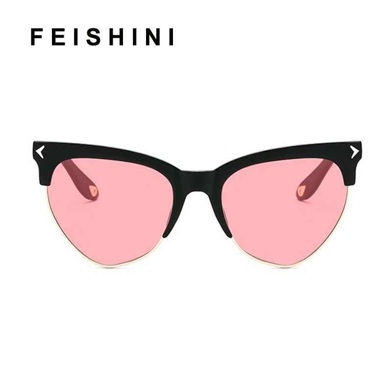 FEISHINI Brand Superstar Red Half Frame Sunglasses Women Cat eye uv400 High Quality Classic Semi-Rimless Sunglass Ladies Retro
FEISHINI Brand Superstar Red Half Frame Sunglasses Women Cat eye uv400 High Quality Classic Semi-Rimless Sunglass Ladies Retro